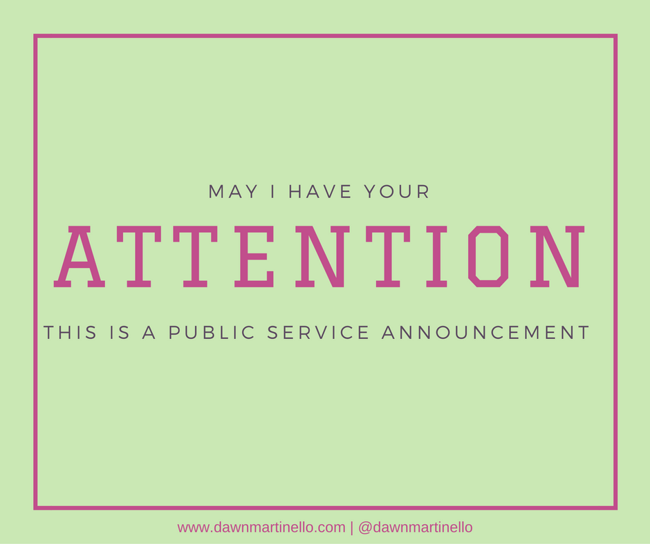 personal branding public service announcement