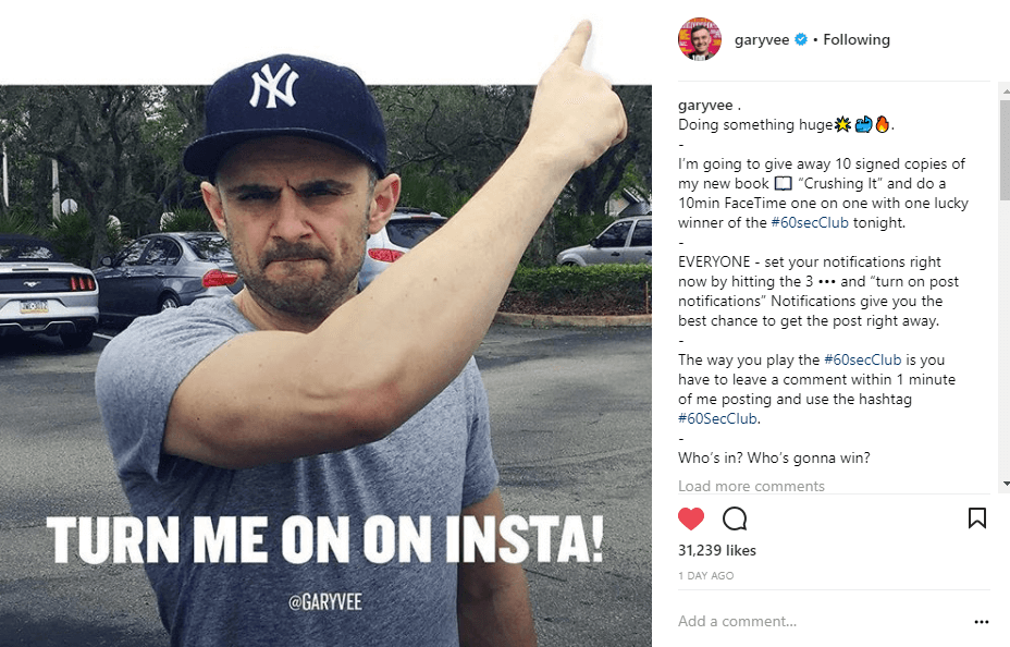 Garyvee Instagram photo #60SecClub