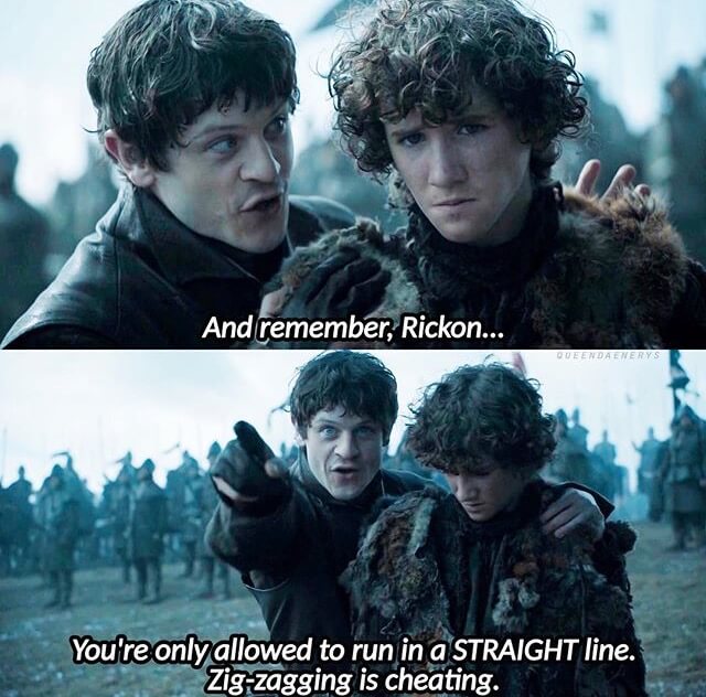 Why didn't Rickon Zig Zag?